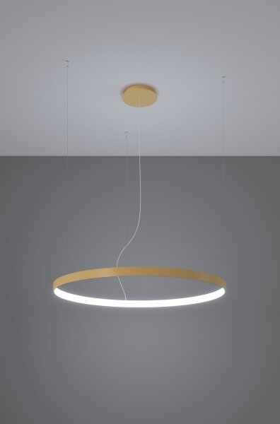 Thoro TH.217 - LED Пендел RIO LED/30W/230V CRI95 4000K Ø 55 cm златист