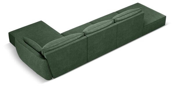 Тъмнозелен ъглов диван (десен ъгъл) Vanda - Mazzini Sofas