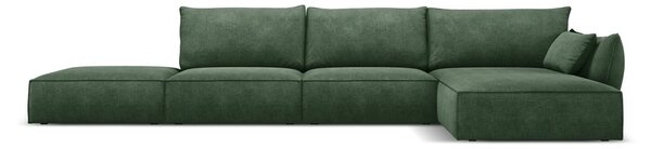 Тъмнозелен ъглов диван (десен ъгъл) Vanda - Mazzini Sofas