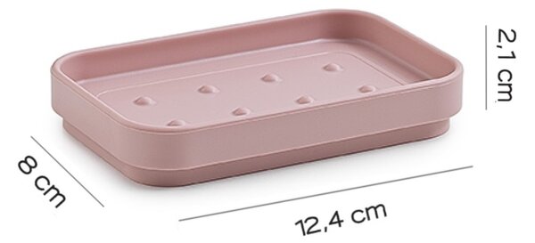 Сапунерка GEDY Seventy, розово мат