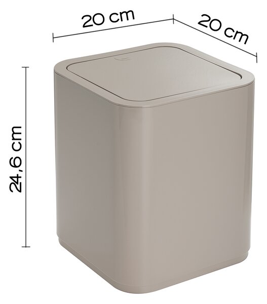 Кош за отпадъци 8 lt GEDY Seventy, бежово