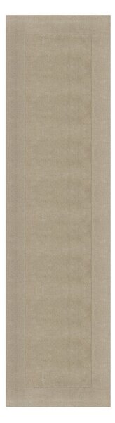 Бежова вълнен пътека 60x230 cm - Flair Rugs