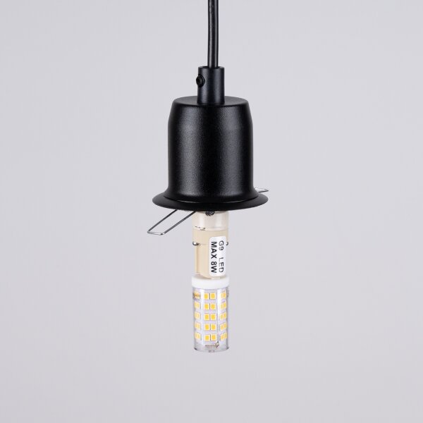Sollux SL.1359 - Пендел HYPERION 3xG9/8W/230V черен