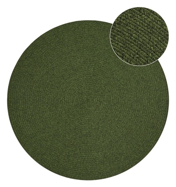 Зелен кръгъл килим за открито ø 150 cm - NORTHRUGS
