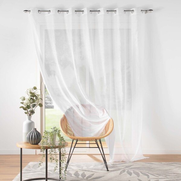 Бяла завеса от воал 240x240 cm Lissea – douceur d'intérieur
