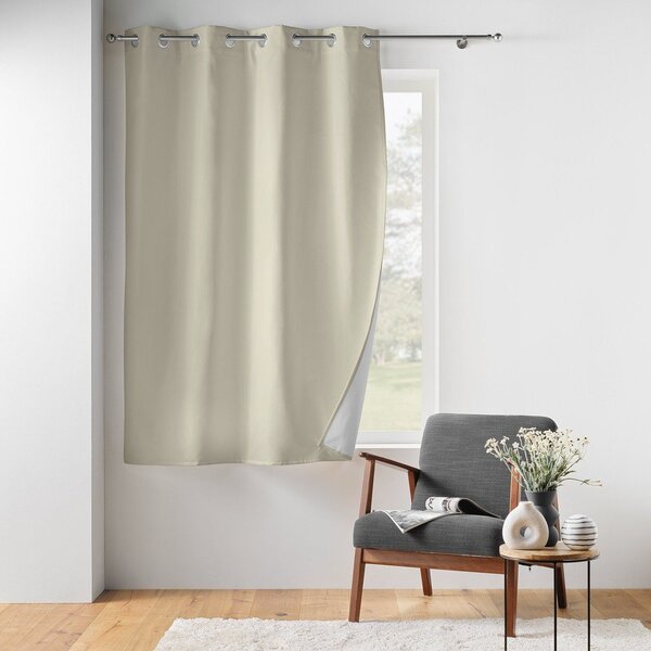 Бежово термо/dimout перде от микрофибър 135x180 cm Micropolar – douceur d'intérieur