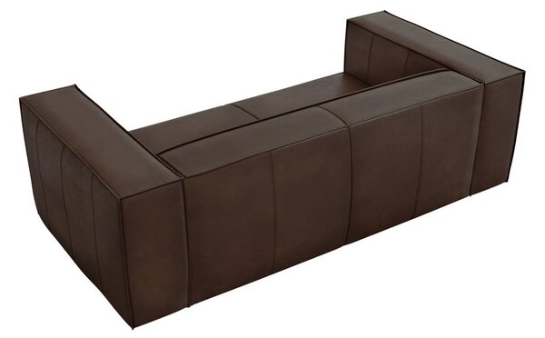 Тъмнокафяв кожен диван 212 cm Madame - Windsor & Co Sofas