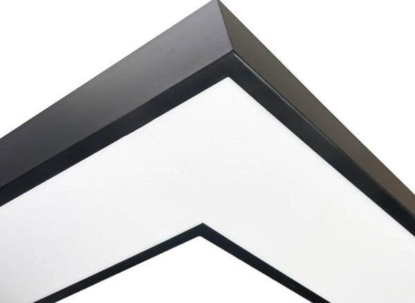 LED таванно осветително тяло LED/100W/230V 3000/4000/6500K 80x80 cm черно