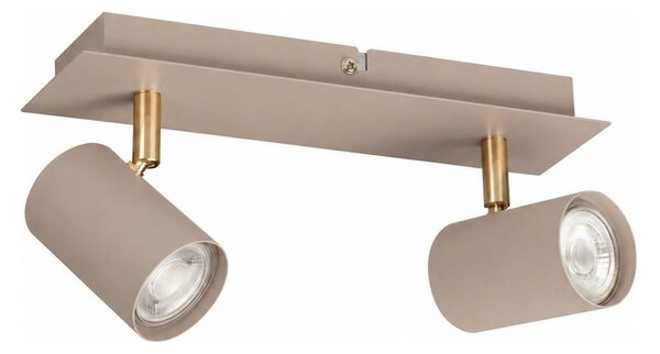 Kanlux 90781 - Точково осветително тяло EVALO 2xGU10/10W/230V бежово/златно