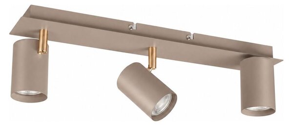 Kanlux 90782 - Точково осветително тяло EVALO 3xGU10/10W/230V бежово/златно