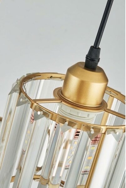 Полилей на кабел BELLA 3xE27/40W/230V златен