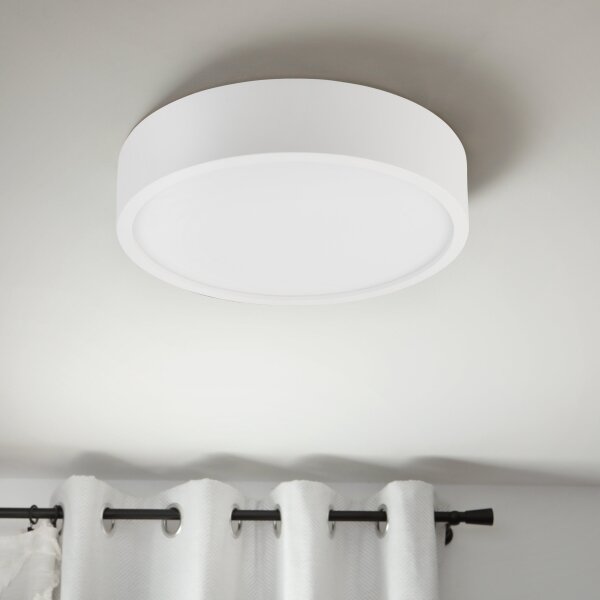 Плафон NATURAL 3xE27/15W/230V Ø 37,5 cm, цвят бор/бял