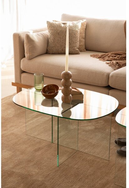 Стъклена масичка за кафе 60x80 cm Linea – Zuiver