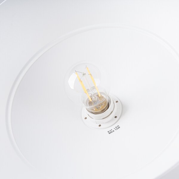 Sollux SL.1321 - Пендел FANO 1xE27/15W/230V Ø 34 см бял