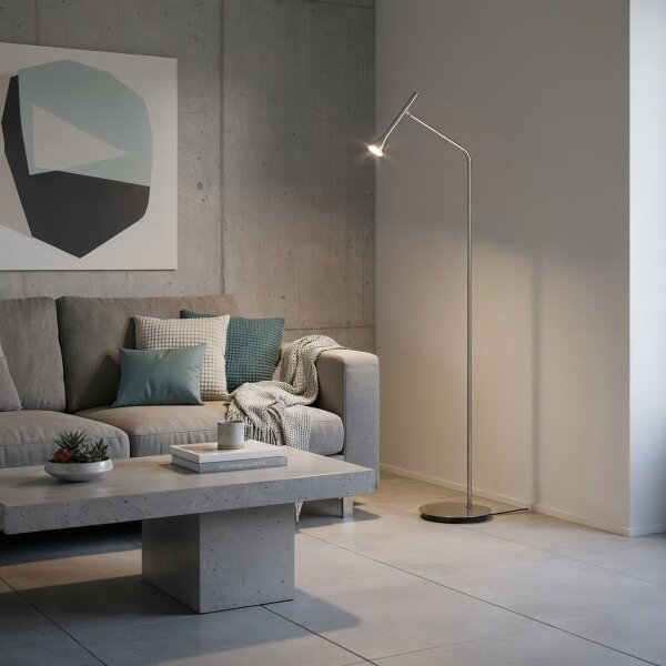 Ideal Lux - LED подова лампа DIESIS LED/4,5W/230V CRI 95 матов хром