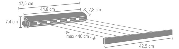 Стенна сушилня за дрехи Pull Out 22m – Brabantia