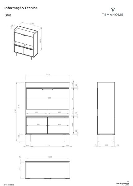 Компактен работен кът TemaHome Lime