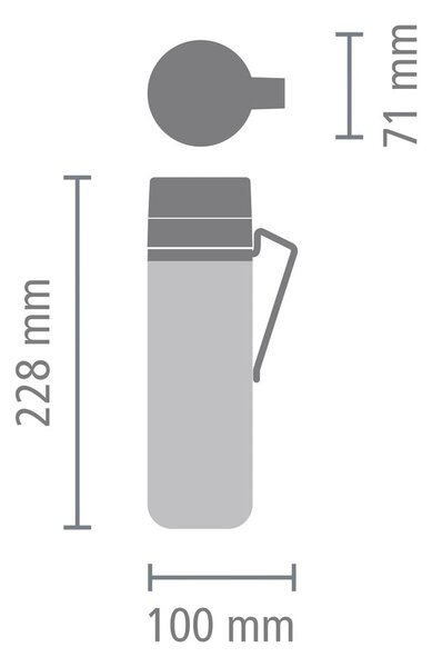 Светлосива термочаша 500 ml Make & Take – Brabantia