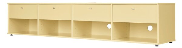 Светложълта маса за телевизор 214x45 cm Mistral – Hammel Furniture