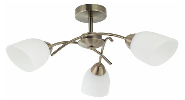 Полилей за повърхностен монтаж DONNA 3xE27/60W/230V патина