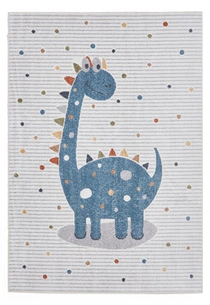 Детски килим в синьо и светлосиво 80x150 cm Vida Kids Dinosaur – Think Rugs