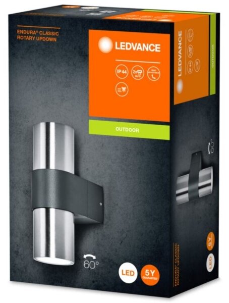 Ledvance - Екстериорен аплик ENDURA ROTARY 2xGU10/5W/230V IP44