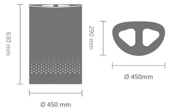 Бял метален кош за пране 55 l Selector – Brabantia