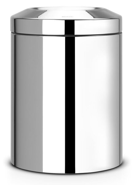 Стоманено кошче за боклук лъскаво сребро 7 l Flame Guard – Brabantia