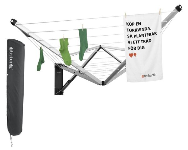 Градинска стенна сушилня за дрехи WallFix 24m – Brabantia