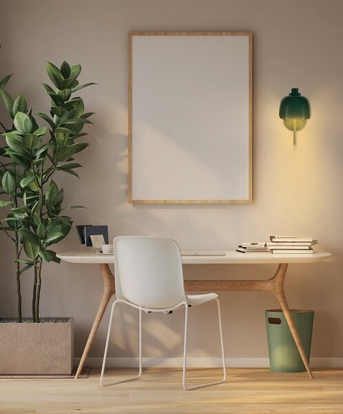 Osram - Настенна лампа DECOR COROLLE 1xG9/20W/230V зелена