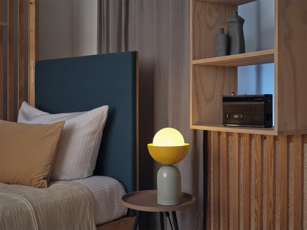 Osram - Настолна лампа DECOR BOWL 1xE14/25W/230V зелена/жълта