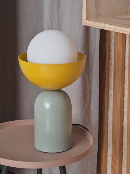 Osram - Настолна лампа DECOR BOWL 1xE14/25W/230V зелена/жълта