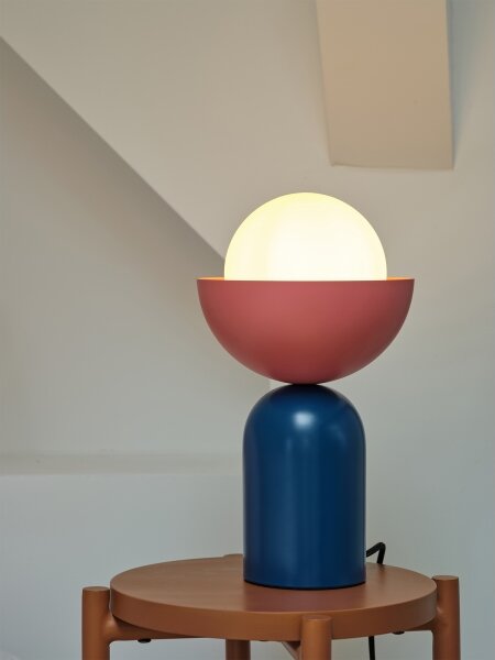 Osram - Настолна лампа DECOR BOWL 1xE14/25W/230V синя/розова