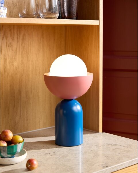 Osram - Настолна лампа DECOR BOWL 1xE14/25W/230V синя/розова