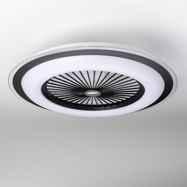 BRILAGI - LED Димируема лампа с вентилатор RONDA LED/48W/230V черен + д.у