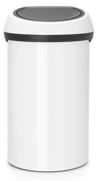 Бяло стоманено кошче за боклук, отваряне с докосване 60 l Touch Bin – Brabantia