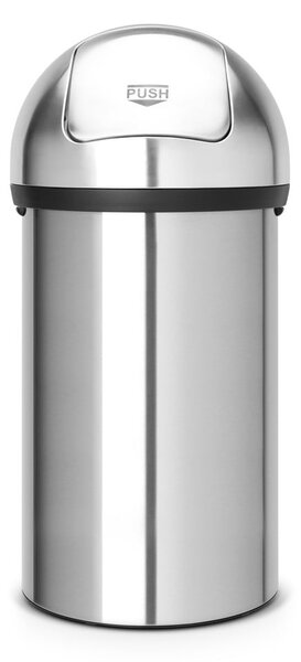 Матово-сребристо стоманено кошче за боклук 60 l Push Bin – Brabantia