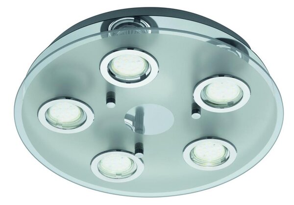 Eglo 54563 - LED таванно осветително тяло 5xGU10/3W/230V лъскав хром