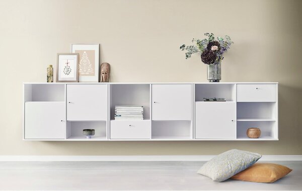 Бяла висяща библиотека 89x61 cm Mistral – Hammel Furniture