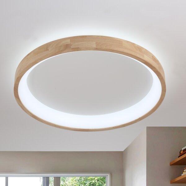 Brilagi-LED Дървен LED плафон FALCON WOOD LED/60W/230V 3000/4000/6000K 80 см