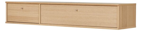 Маса за телевизор от декор от дъб в естествен цвят133x22 cm Mistral – Hammel Furniture