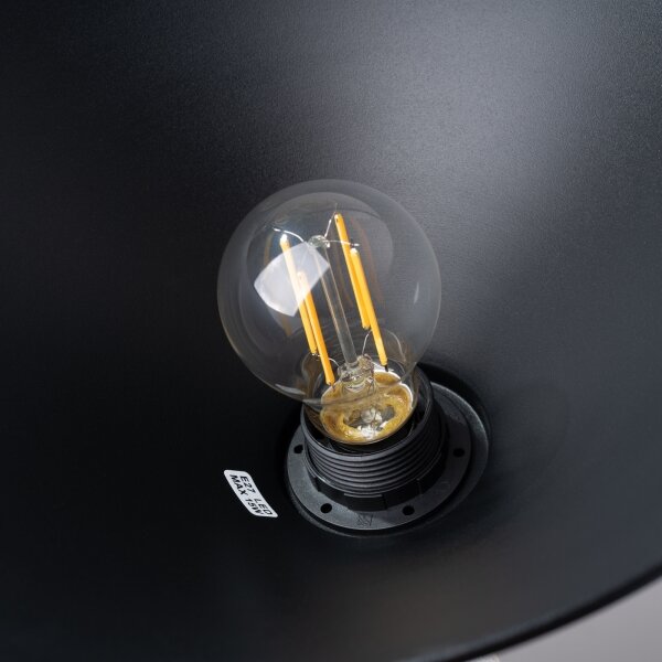 Sollux SL.1326 - Пендел ZUMA 1xE27/15W/230V Ø 30 см черен