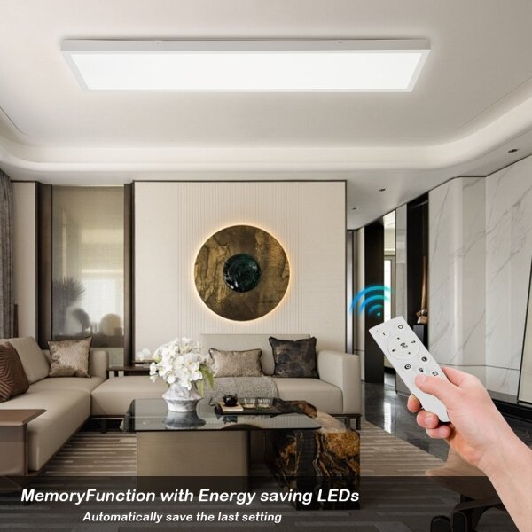 Brilagi-LED Димируемо осветително тяло за баня FRAME SMART LED/50W/230V IP44 бяло+дистанционно управление