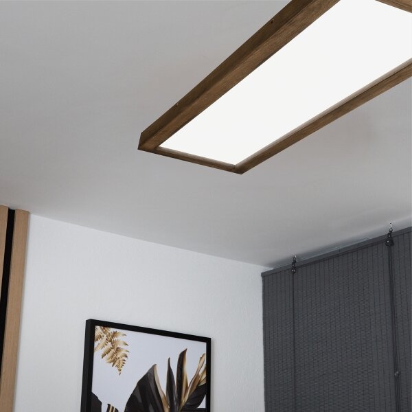 BRILAGI - LED осветително тяло за баня WOODY FRAME LED/40W/230V 120x30 IP44 дъб/орех