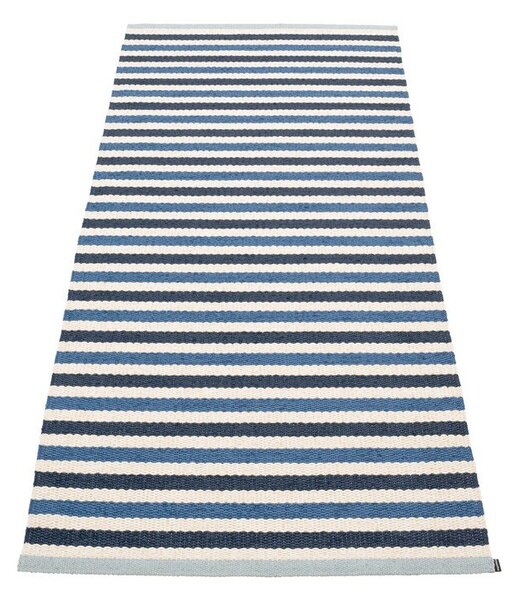 Синя и кремава пътека за открито и закрито 85x200 cm Teo Denim – Pappelina
