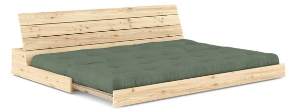 Зелен разтегателен диван 196 cm Base – Karup Design