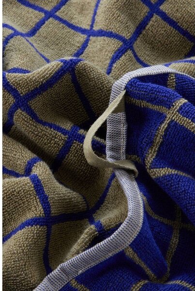 Зелена/синя памучна кърпа 50x70 cm Grid – Jotex