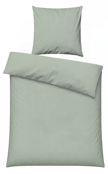 Светлозелено единично спално бельо 200x140 cm Plain – Mijolnir