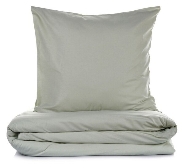 Светлозелено единично спално бельо 200x140 cm Plain – Mijolnir