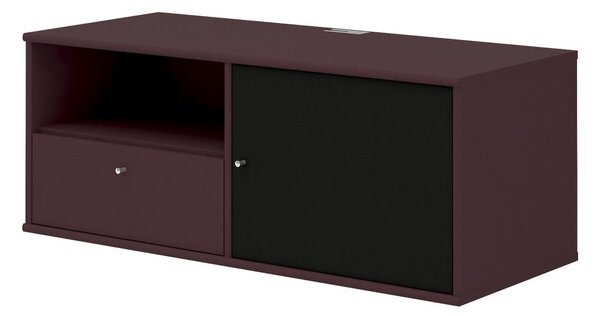 Виненочервен телевизионен скрин с чекмеджета Mistral 222 - Hammel Furniture